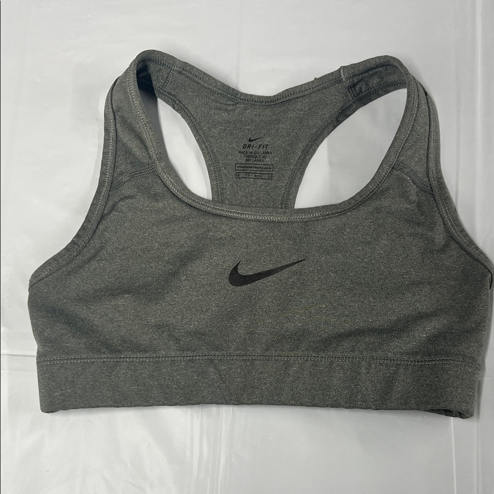 Nike Women's Grey Sports Bra - XS